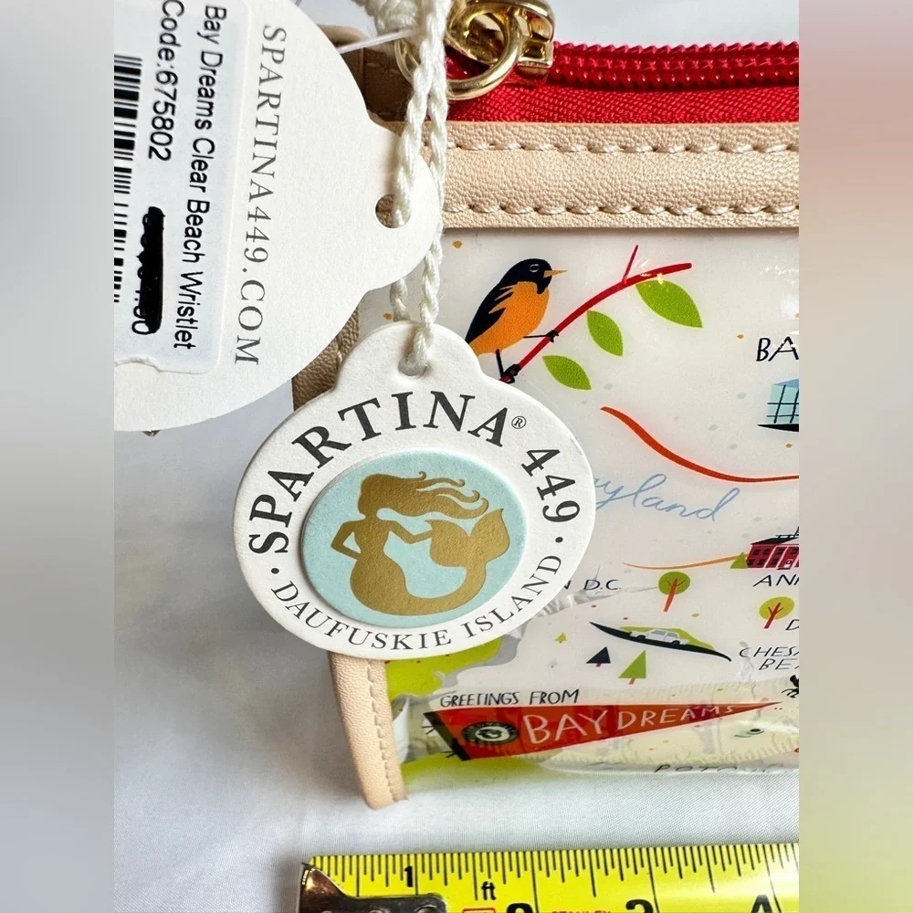 Spartina 449 Bay Dreams Clear Beach Wristlet - NWT